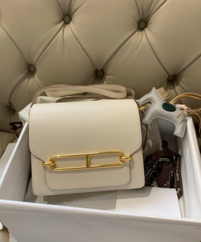 에르메스 룰리스18 나타 화이트 금장 에버컬러